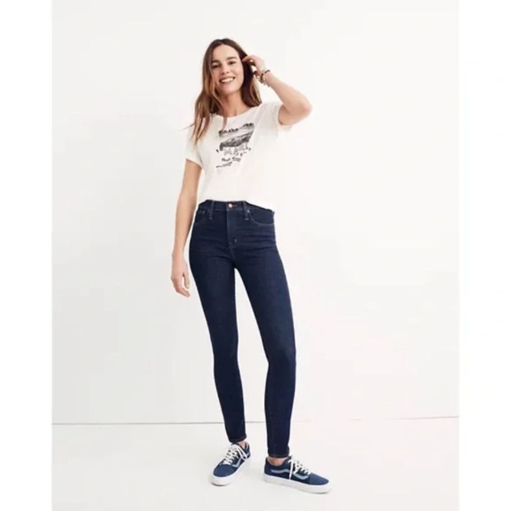 Madewell 10" High Rise Skinny Lucille Wash Jeans 27
